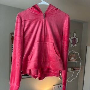 Juicy Couture Vibrant Pink Hoodie and Shorts